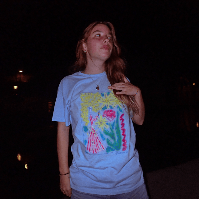 t-shirt WOMAN (bleu)
